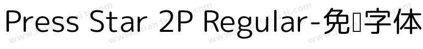 Press Star 2P Regular字体转换